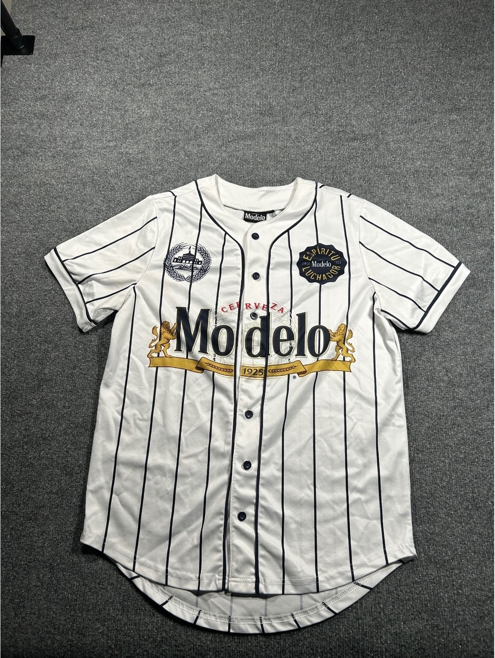Modelo Cerveza Baseball Jersey Shirt Size Small